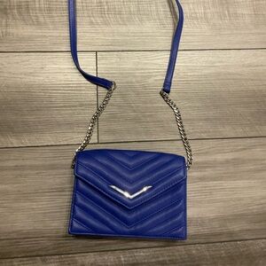 Express Royal Blue Chevron Crossbody Bag